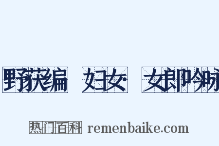 野获编·妇女·女郎吟咏是什么意思的图片